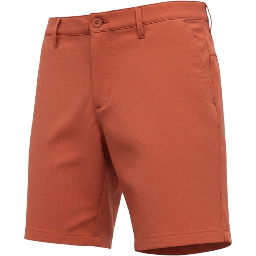 All in Motion Mens Travel Shorts Rust Red Size 40 Recycled Polyester Stretch NWT